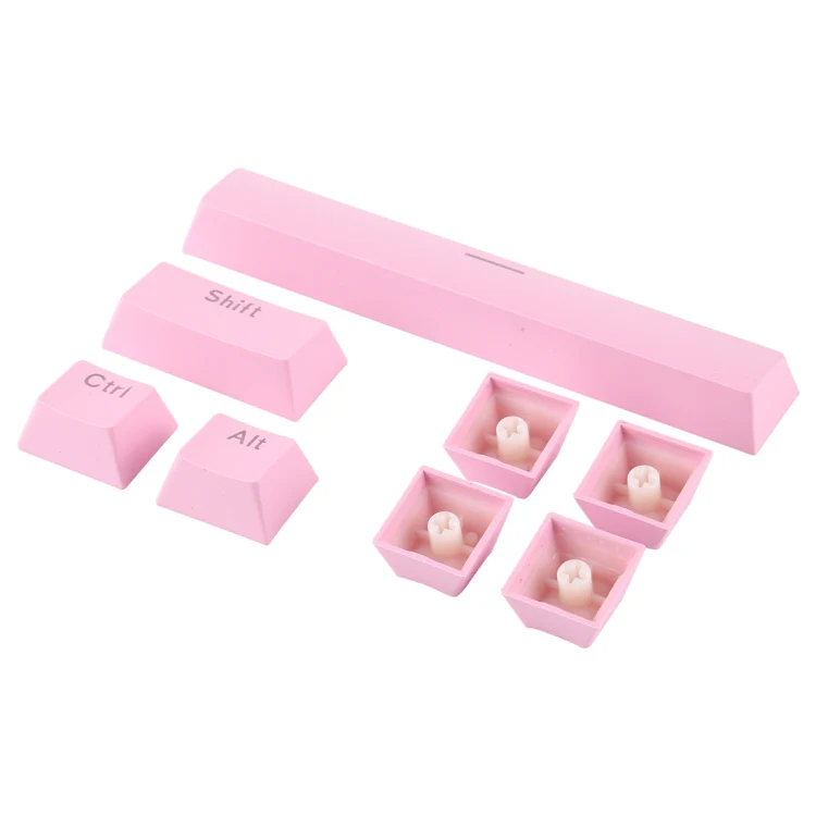 ABS Translucent Keycaps, OEM Highly Mechanical Keyboard, Universal Game Keyboard (Pink) - Image 4