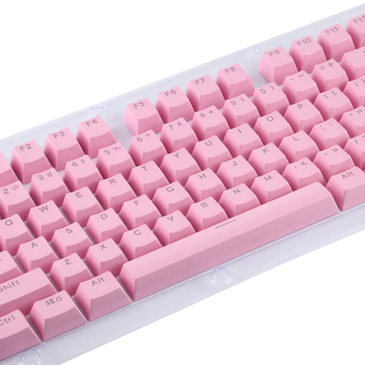 ABS Translucent Keycaps, OEM Highly Mechanical Keyboard, Universal Game Keyboard (Pink) - Image 5