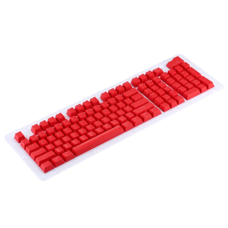 ABS Translucent Keycaps, OEM Highly Mechanical Keyboard, Universal Game Keyboard (Red) - Image 2