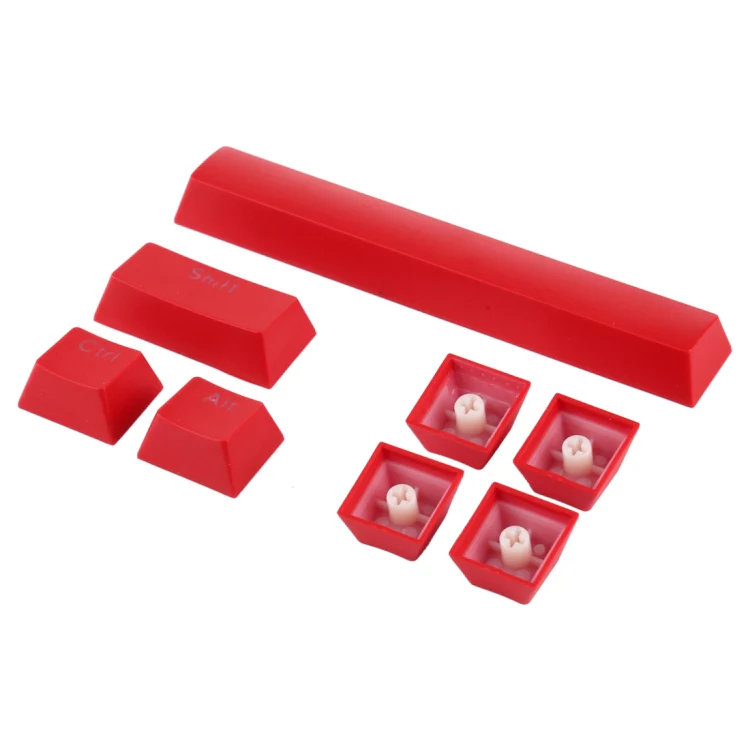ABS Translucent Keycaps, OEM Highly Mechanical Keyboard, Universal Game Keyboard (Red) - Image 4