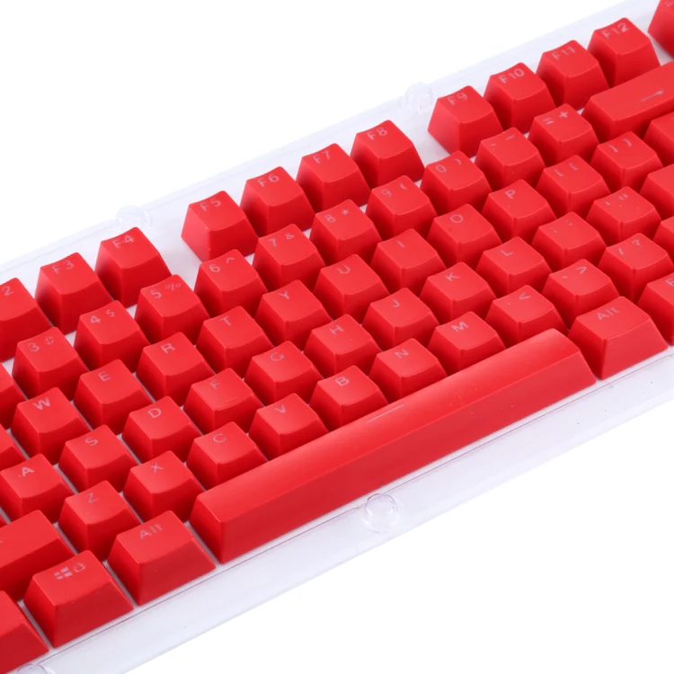 ABS Translucent Keycaps, OEM Highly Mechanical Keyboard, Universal Game Keyboard (Red) - Image 5