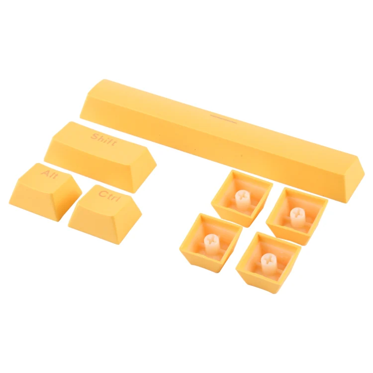 ABS Translucent Keycaps, OEM Highly Mechanical Keyboard, Universal Game Keyboard (Yellow) - Image 4
