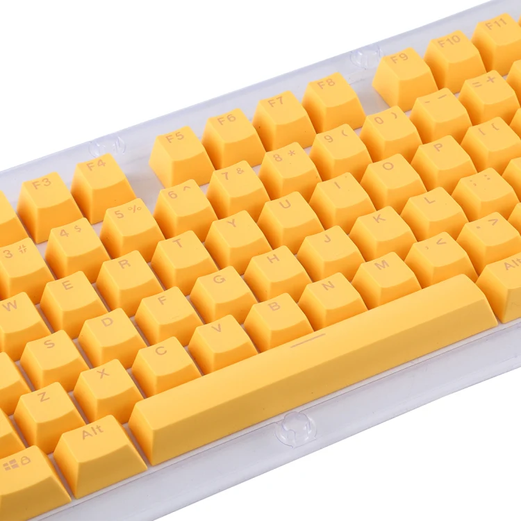 ABS Translucent Keycaps, OEM Highly Mechanical Keyboard, Universal Game Keyboard (Yellow) - Image 5
