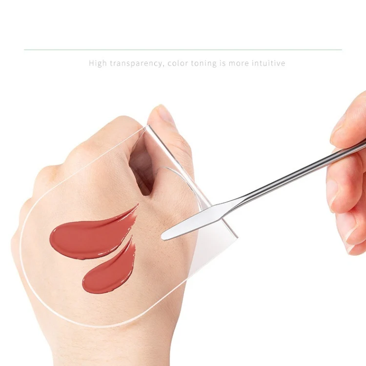 Acrylic Makeups Manicure Transparent Palette With Color Stick, Specification: Half-ring Plate+Stick - Image 6