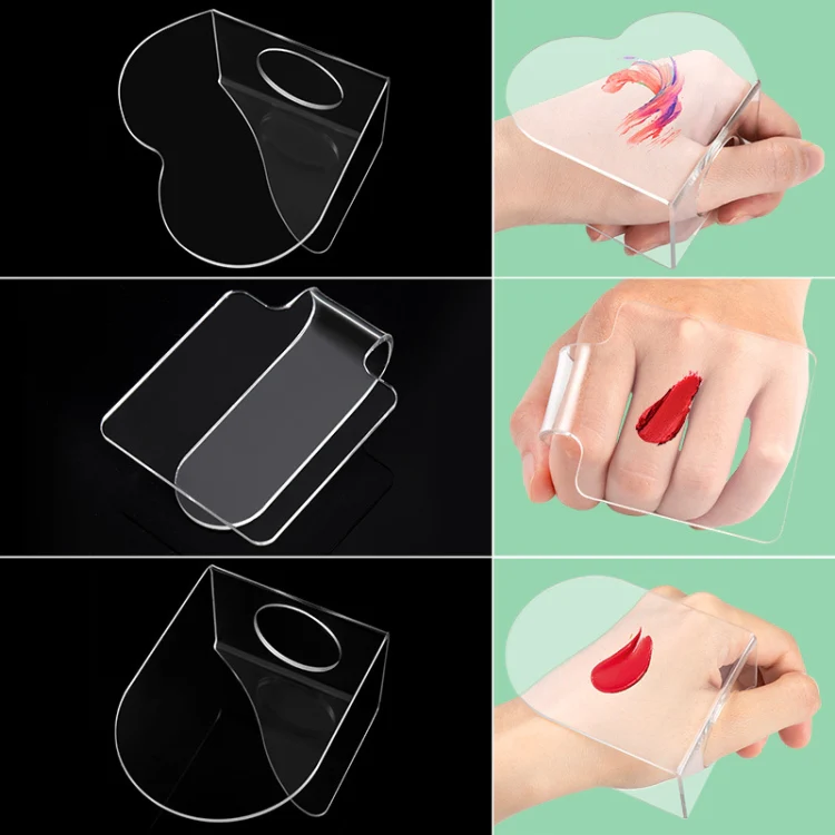 Acrylic Makeups Manicure Transparent Palette With Color Stick, Specification: Love Plate+Stick - Image 7