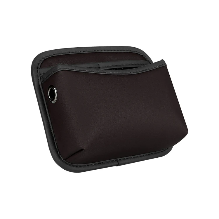 Adhesive Multifunctional Storage Bag for Car Center Console(Brown)