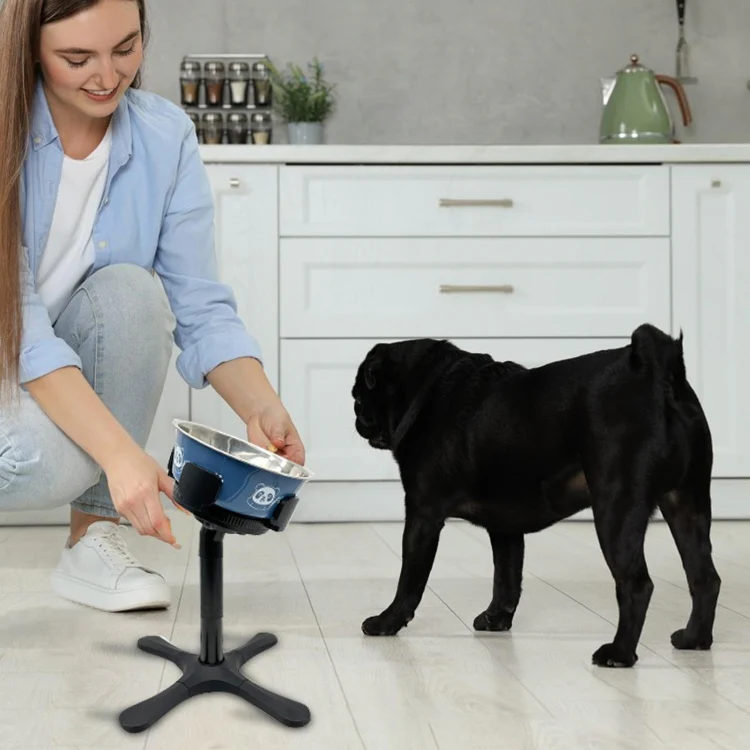 Adjustable Food Bowl Heightening Stand For Medium And Large Pet Dogs, Specification: Bracket 2pcs - Image 7