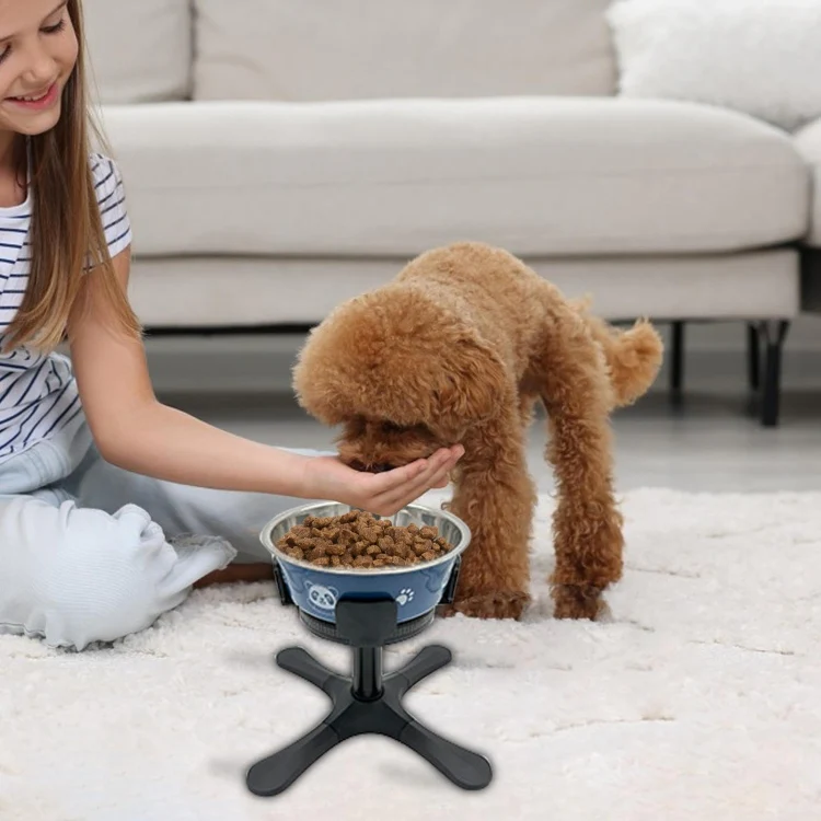Adjustable Food Bowl Heightening Stand For Medium And Large Pet Dogs, Specification: Bracket 2pcs - Image 8