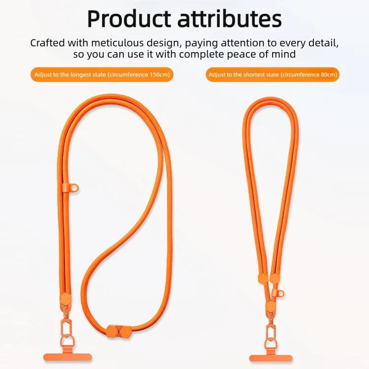 Adjustable Hexagonal Anti-Loss Cell Phone Lanyard With Silicone Loop(Deep Space Gray) - Image 4