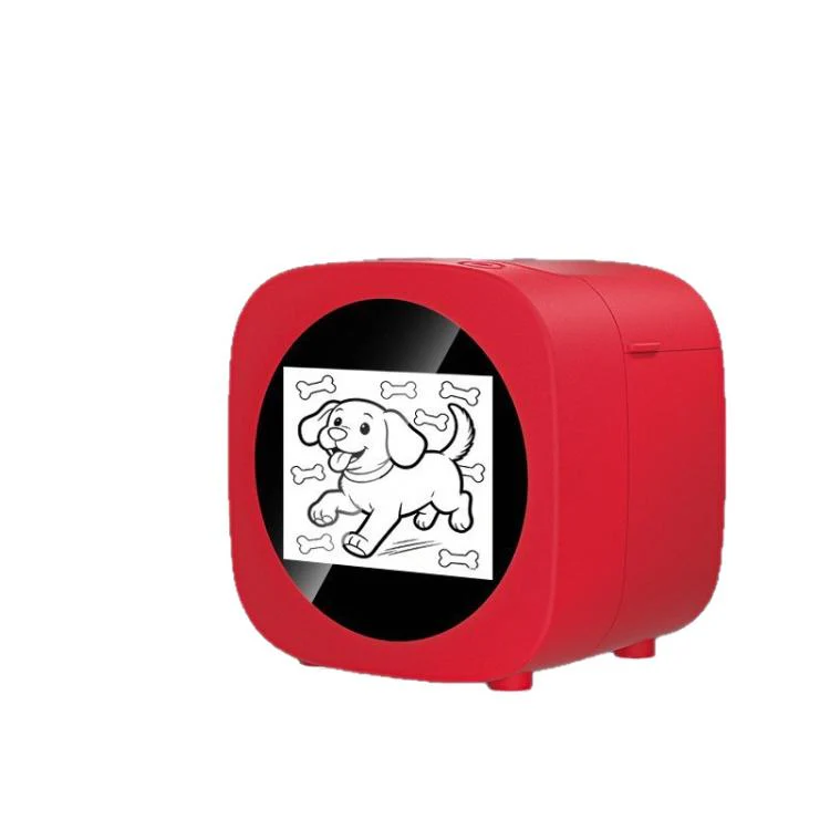 AI Thermal Printer With Voice-To-Image Generation 6 Creative Modes & 2.4-Inch HD Screen For Kids(Red)