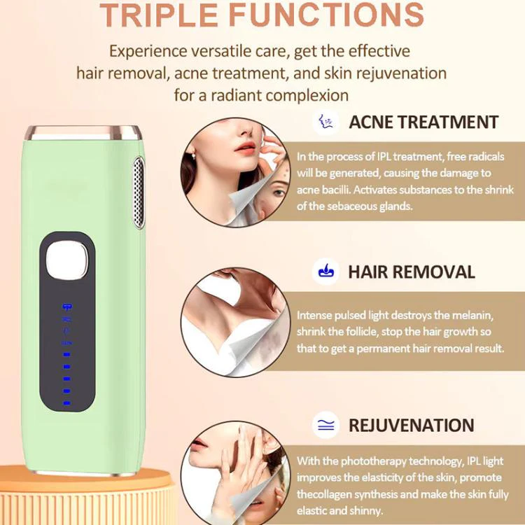 AI09 IPL Electric Hair Removal Device, Plug Type:UK Plug(Green) - Image 8
