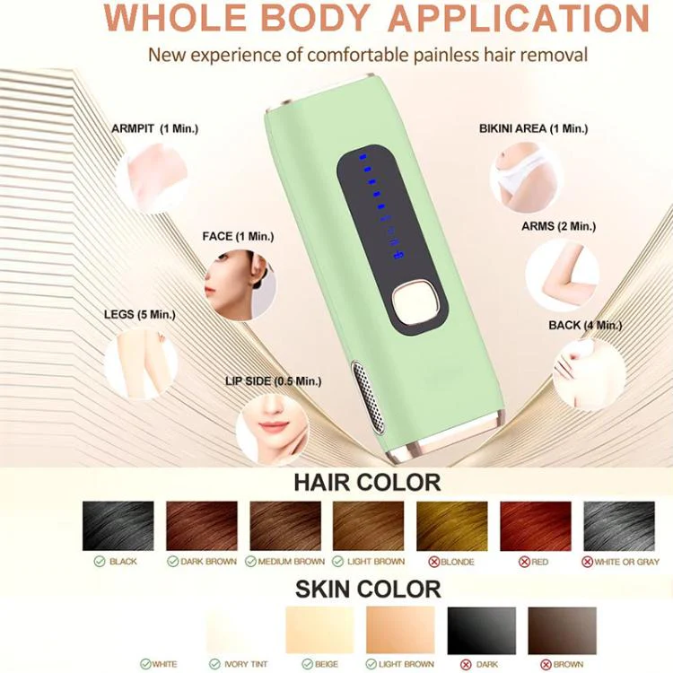 AI09 IPL Electric Hair Removal Device, Plug Type:US Plug(Green) - Image 12