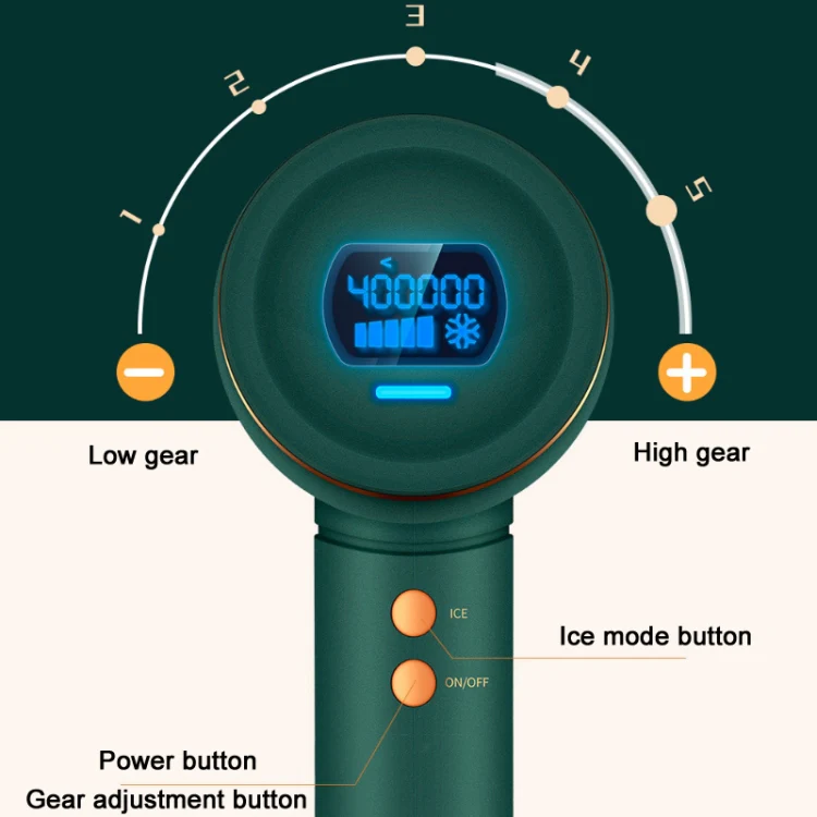 Aimanfun Home IPL Laser Photon Rejuvenation Hair Removal Instrument, Plug: US Plug(Dark Green) - Image 4