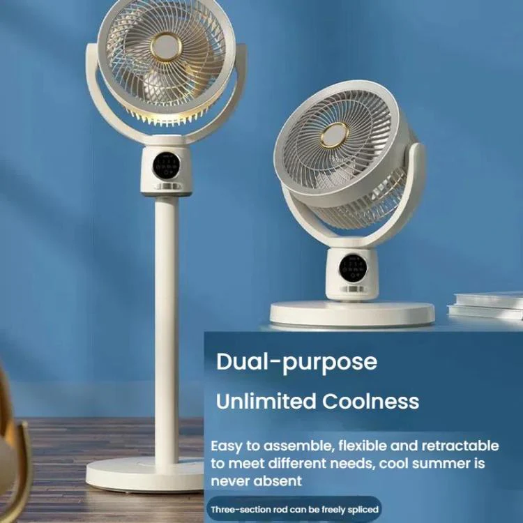Air Circulation Fan Turbo Light Convection Standing Fan Remote Control Timer Floor Fan, Style: Rechargeable - Image 2