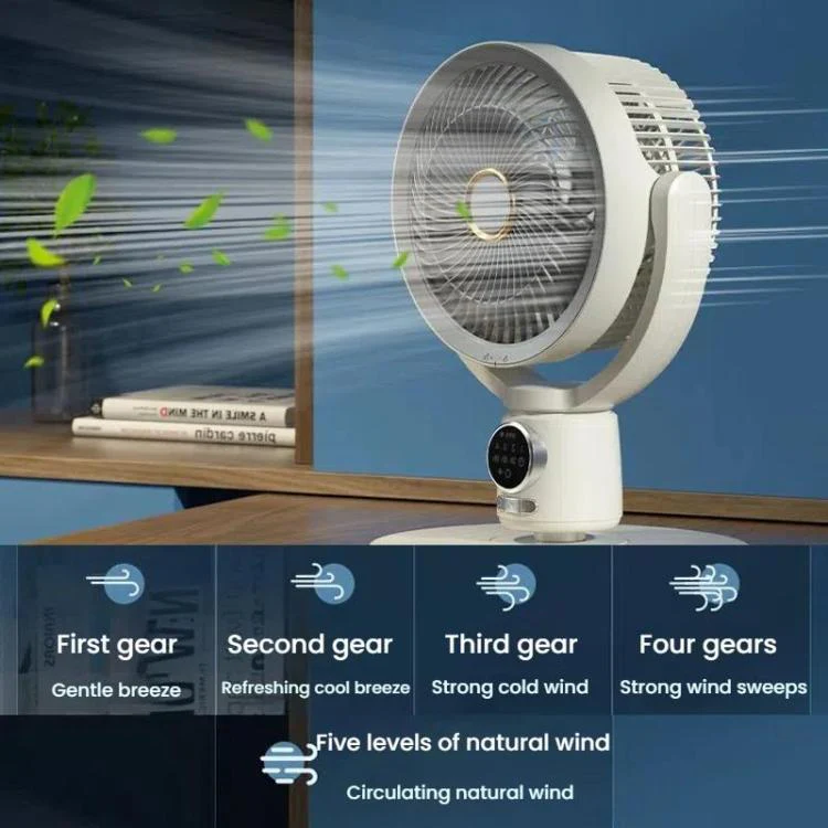 Air Circulation Fan Turbo Light Convection Standing Fan Remote Control Timer Floor Fan, Style: Rechargeable - Image 9