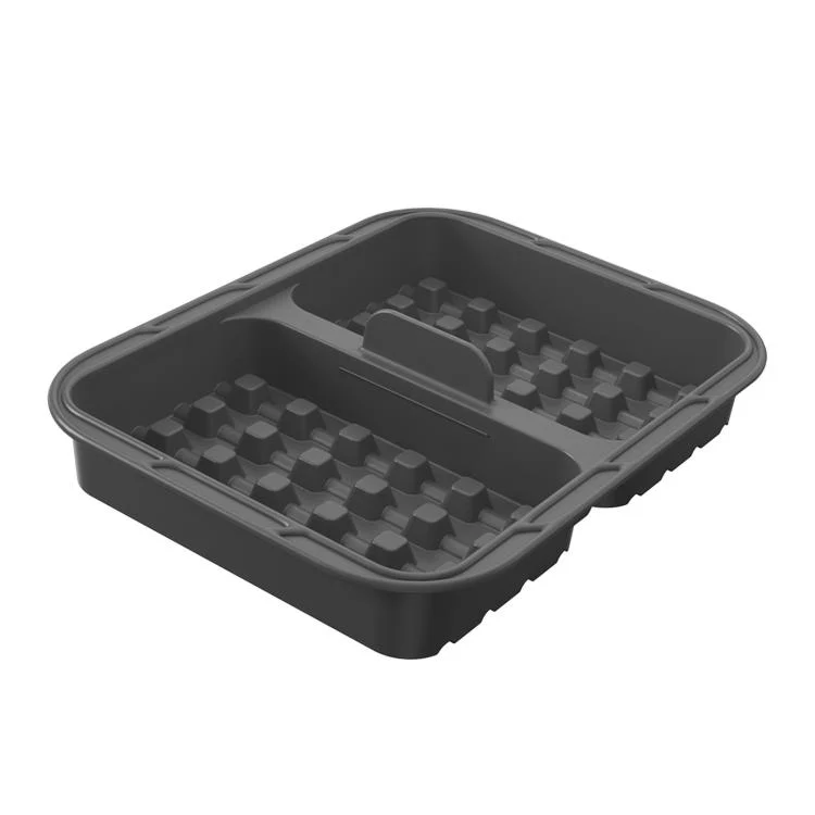 Air Fryer Waffle Mold Baking Pan Silicone Liner For Ninja AF400 / AF451 / AF500 / SL400 Models(Gray)