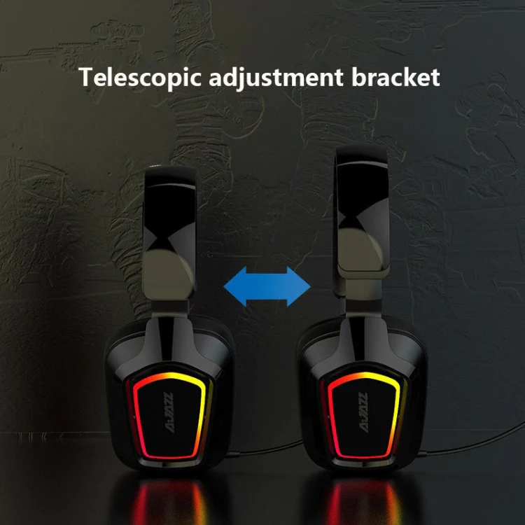 Ajazz AX368 Computer Game Audio Recognition RGB Headset 3.5mm Version (Pink) - Image 7