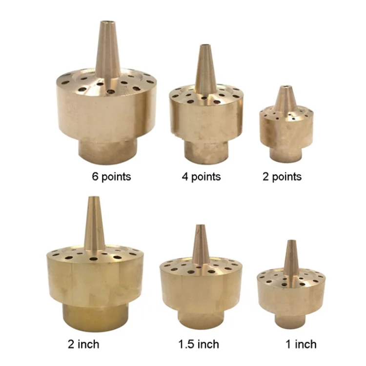 All Brass Flower Column Nozzle Inner Wire Garden Water Features Landscape Fountain Nozzle, Specification: DN40 1.5 inch - Image 2
