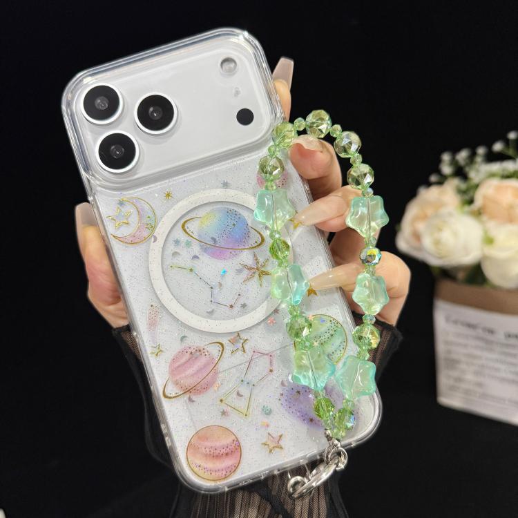Alloy Lucky Cat Butterfly Double-layer Crystal Chain(Green) - Image 5