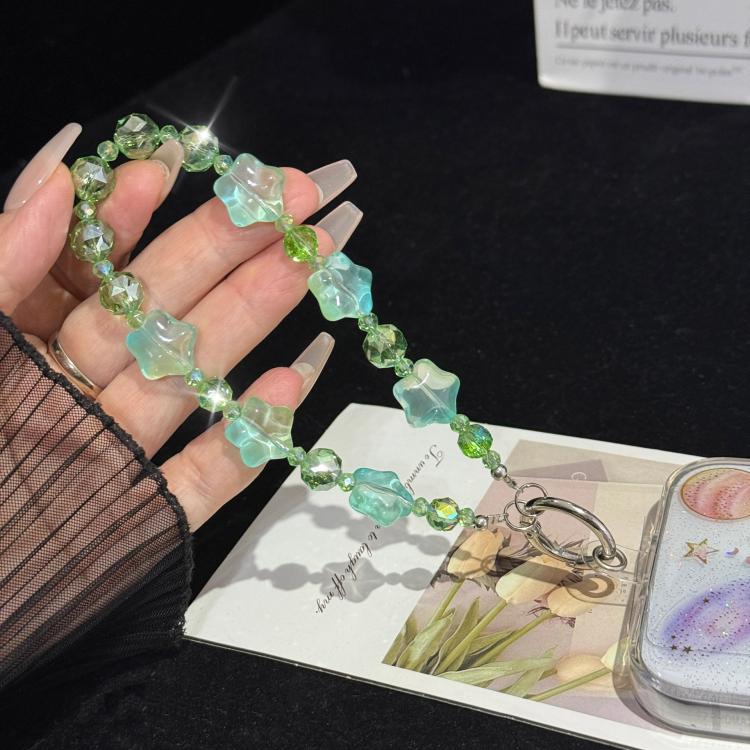 Alloy Lucky Cat Butterfly Double-layer Crystal Chain(Green) - Image 6