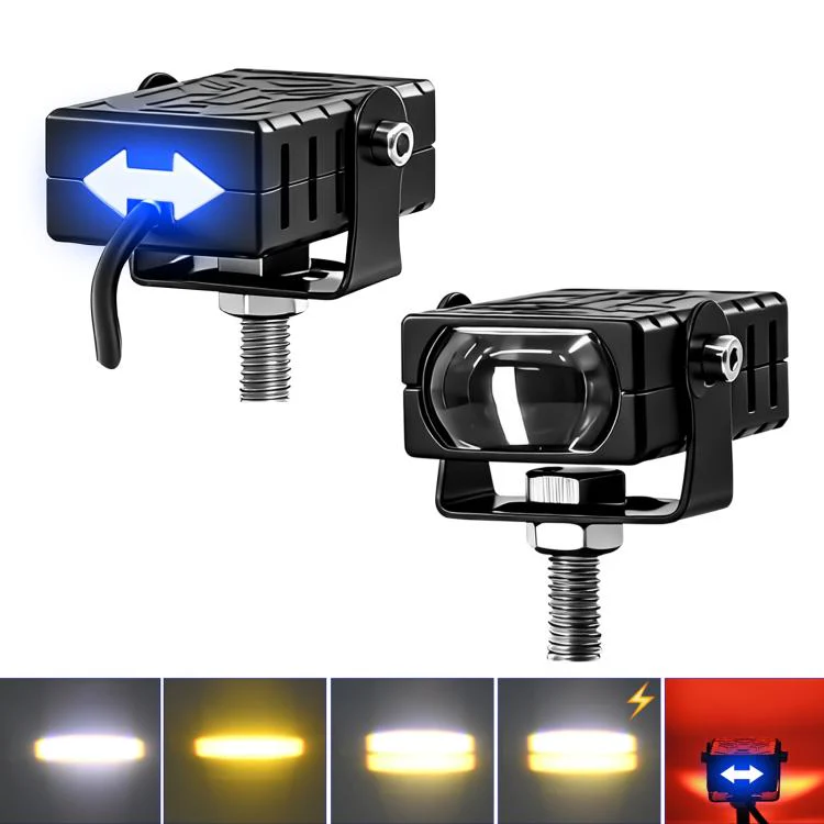 Aluminum Alloy Motorcycle Grille Spotlights Warning Lights(S29) - Image 2