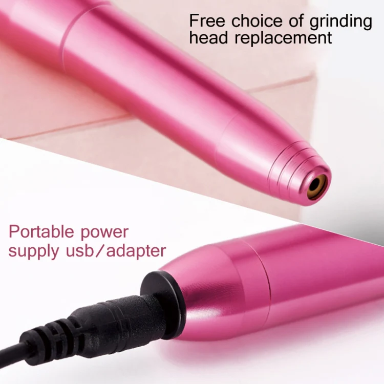Aluminum Alloy Nail Grinding Machine USB Electric Nail Polish Remover(Gold) - Image 4