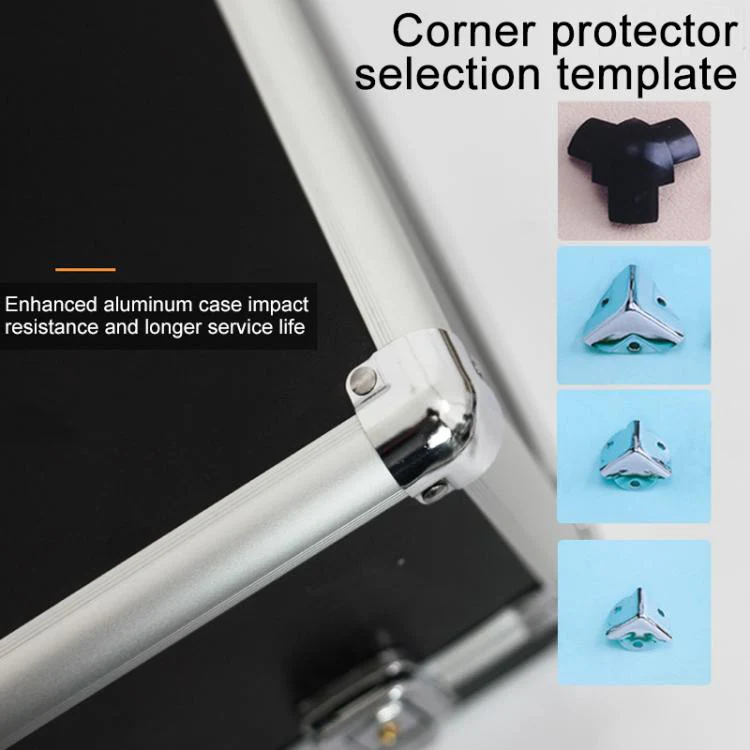 Aluminum Alloy Portable Key Lock Instrument Storage Box, Size:L(Silver) - Image 6