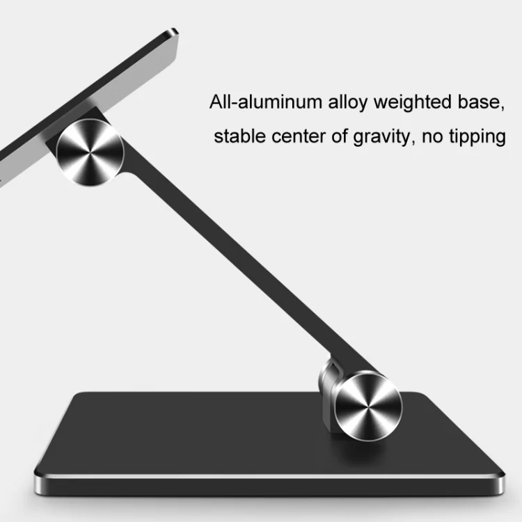 Aluminum Alloy Tablet Stand Desktop Folding Mobile Phone Stand(Gray) - Image 6