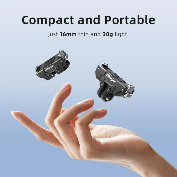 aMagisn 360-Degree Rotatable Magnetic Quick Release Mount For DJI Osmo Action 6/Nano(Black) - Image 6