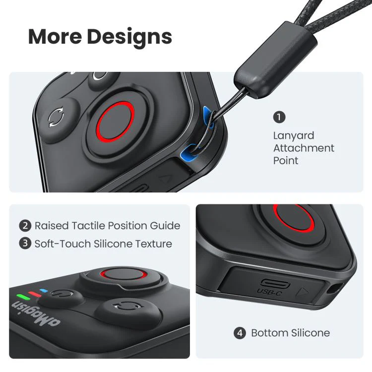 aMagisn Bluetooth Remote Controller 3.0 Universal Version For Insta360, GoPro Hero, Android/ios Smartphones, DJI OSMO 360, Action 6/5 Pro/4 - Image 10