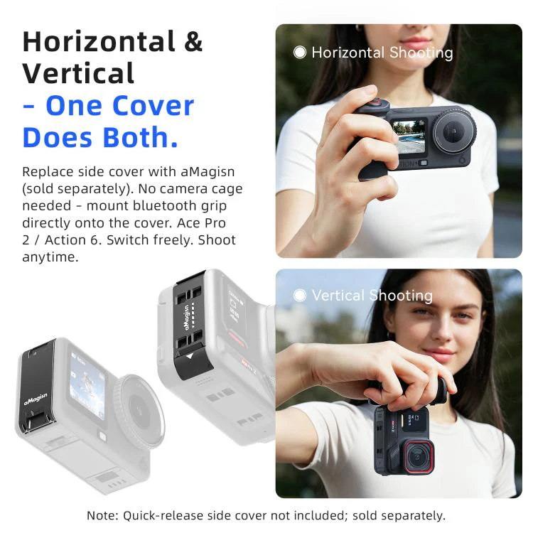 aMagisn Bluetooth Xplorer Grip Kit For Insta360 Ace Pro 2 / Ace Pro / X5 / X4 Air / X4 / X3 - Image 4
