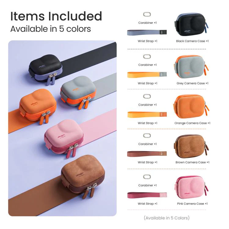 AMagisn ChicLite Series Action Camera Mini Carrying Case For Insta360, DJI Osmo Action & GoPro Hero(Black) - Image 15