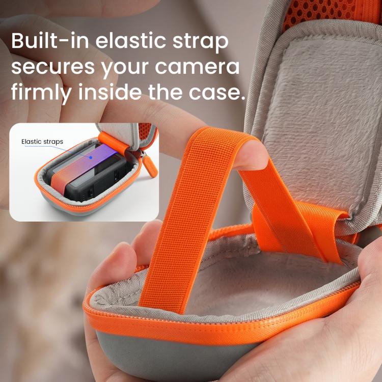 AMagisn ChicLite Series Action Camera Mini Carrying Case For Insta360, DJI Osmo Action & GoPro Hero(Brown) - Image 9