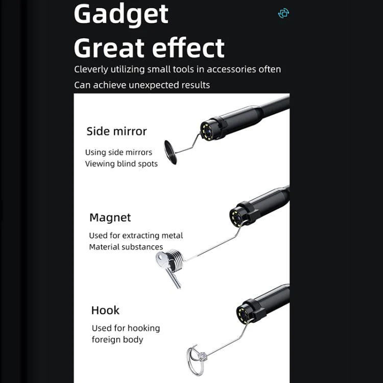 AN112T Type-C IP67 8LEDs 8mm Industry Digital Endoscope, Cable Length:1m Hard Cable - Image 6