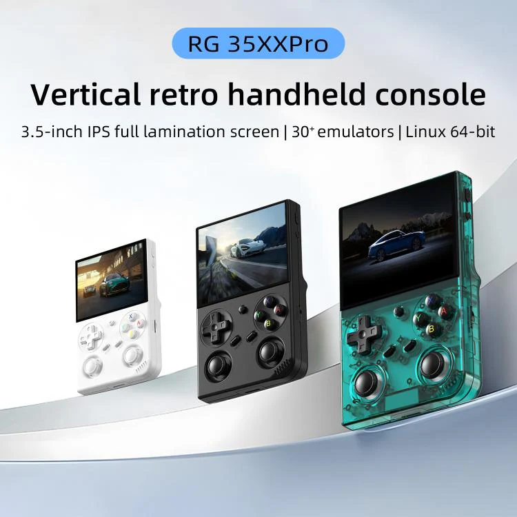 ANBERNIC RG 35XXPro Retro Handheld Console 3.5-Inch Screen Linux 64-Bit Pocket Gaming Device 64G+128G(Black) - Image 2