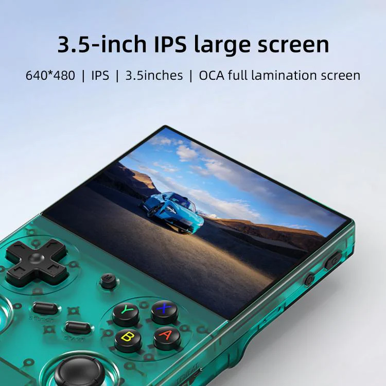 ANBERNIC RG 35XXPro Retro Handheld Console 3.5-Inch Screen Linux 64-Bit Pocket Gaming Device 64G+256G(Transparent) - Image 3