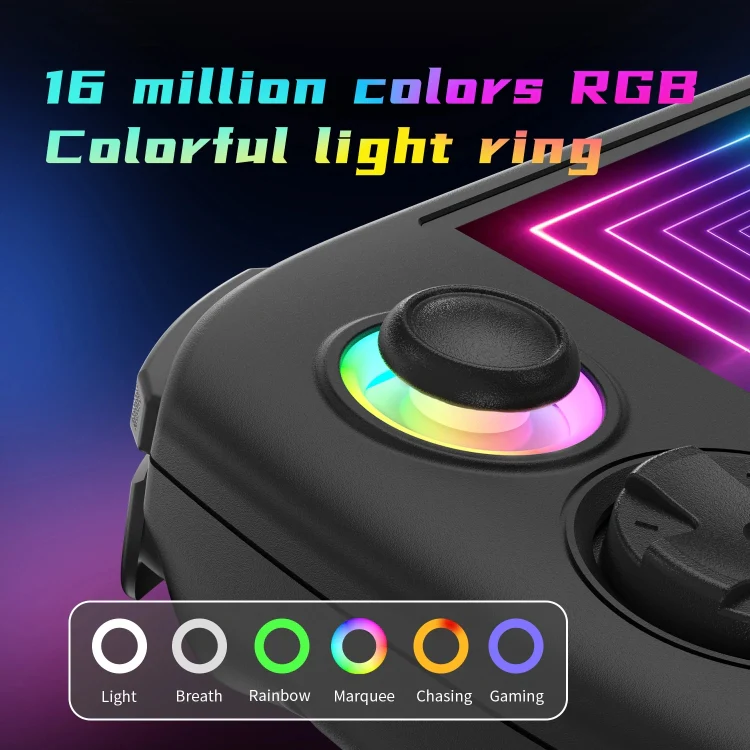 ANBERNIC RG Cube Retro Handheld Game Console With 3.95 Inch Screen T820 CPU Android 13 RGB Light 8+128G(Gray) - Image 5