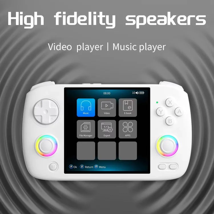ANBERNIC RG CubeXX 3.95-Inch IPS Screen Handheld Game Console Supports WiFi Bluetooth, Linux 64-Bit 32G+128G(Black) - Image 8