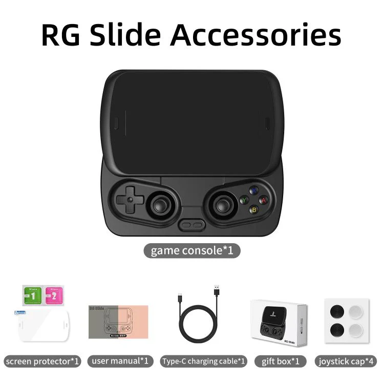 ANBERNIC RG Slide Video Game Console 4.7-Inch LTPS In-Cell Screen Android 13 OS For Retro/Cloud Gaming & Streaming 8+128G(White) - Image 11