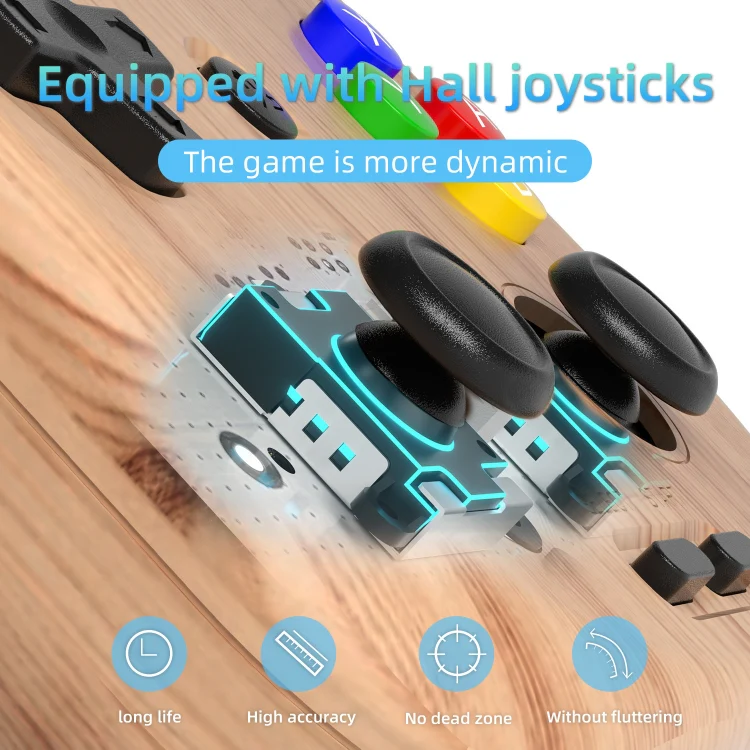 ANBERNIC RG405V 4+128G 7000+ Games Handheld Game Console 4-Inch IPS Screen Android 12 System T618 64-Bit Game Player(Wood Grain) - Image 6