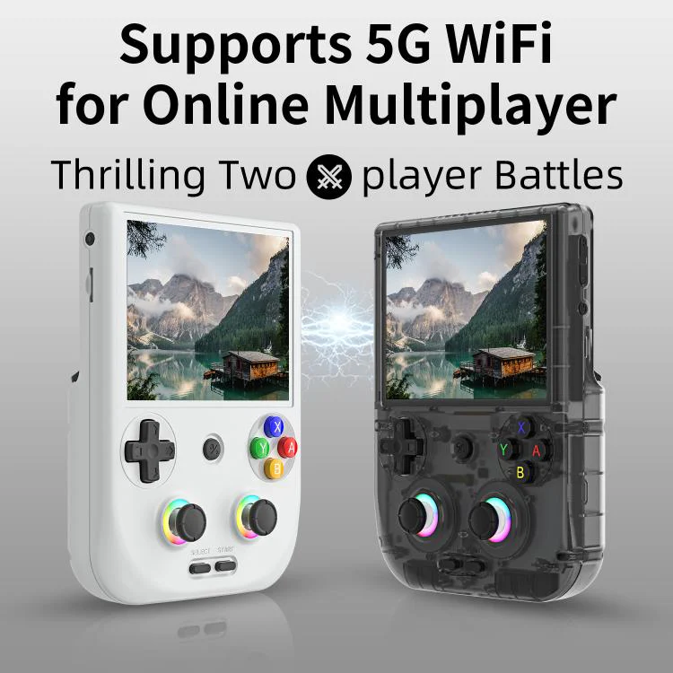ANBERNIC RG406V 4 inch IPS Multi-Touch Portable Retro Gaming Console, Memory: 128G(Gray) - Image 3