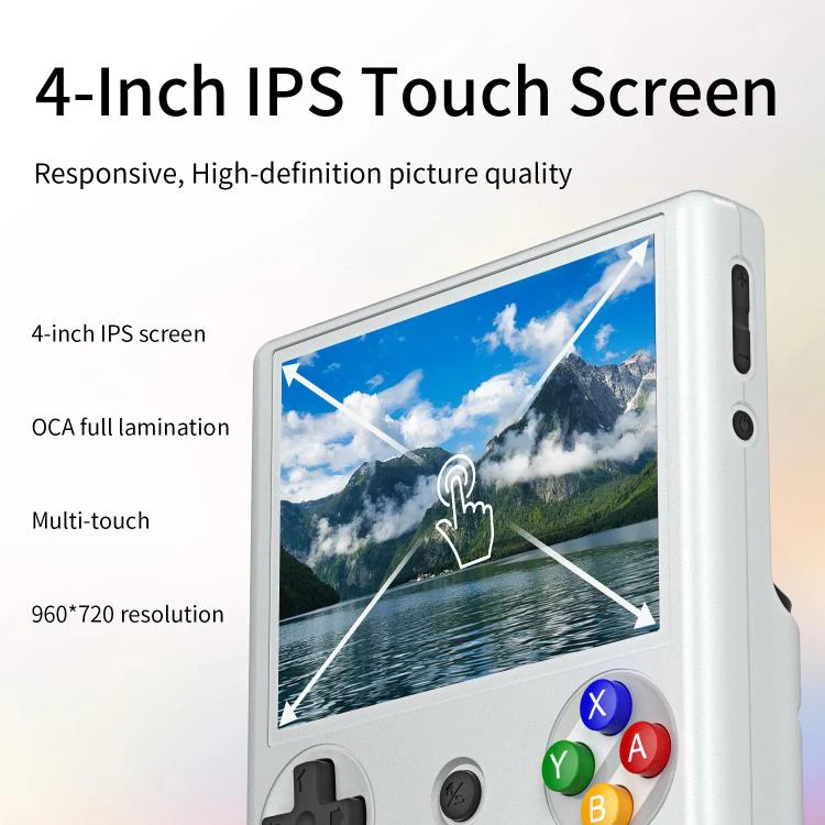 ANBERNIC RG406V 4 inch IPS Multi-Touch Portable Retro Gaming Console, Memory: 128G(Gray) - Image 4