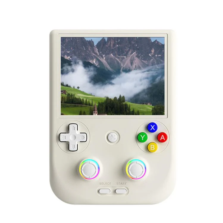 ANBERNIC RG406V 4 inch IPS Multi-Touch Portable Retro Gaming Console, Memory: 1TB(Beige)