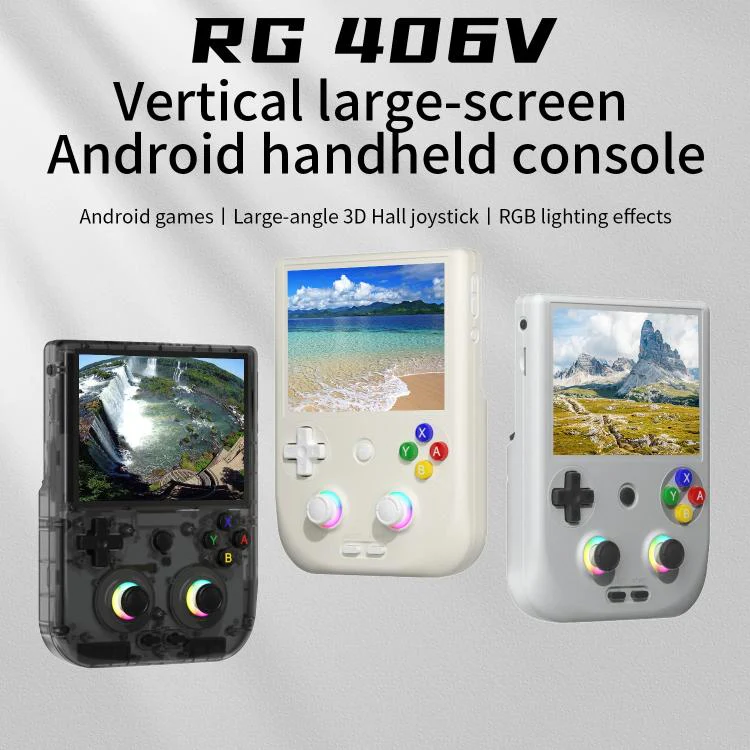 ANBERNIC RG406V 4 inch IPS Multi-Touch Portable Retro Gaming Console, Memory: 256G(Transparent Black) - Image 2