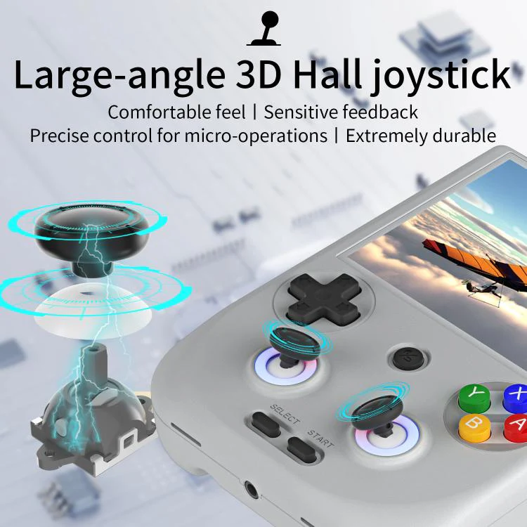 ANBERNIC RG406V 4 inch IPS Multi-Touch Portable Retro Gaming Console, Memory: 512G(Beige) - Image 5