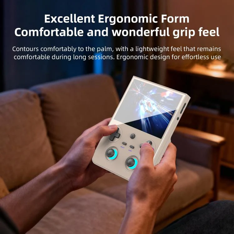 ANBERNIC RG477V 4.7-Inch 120Hz Vertical Handheld Console Dimensity 8300 Chipset, Android 14, RGB Lighting & Gyroscope Built In 12G+256GB+128G SD Card(Gray) - Image 7