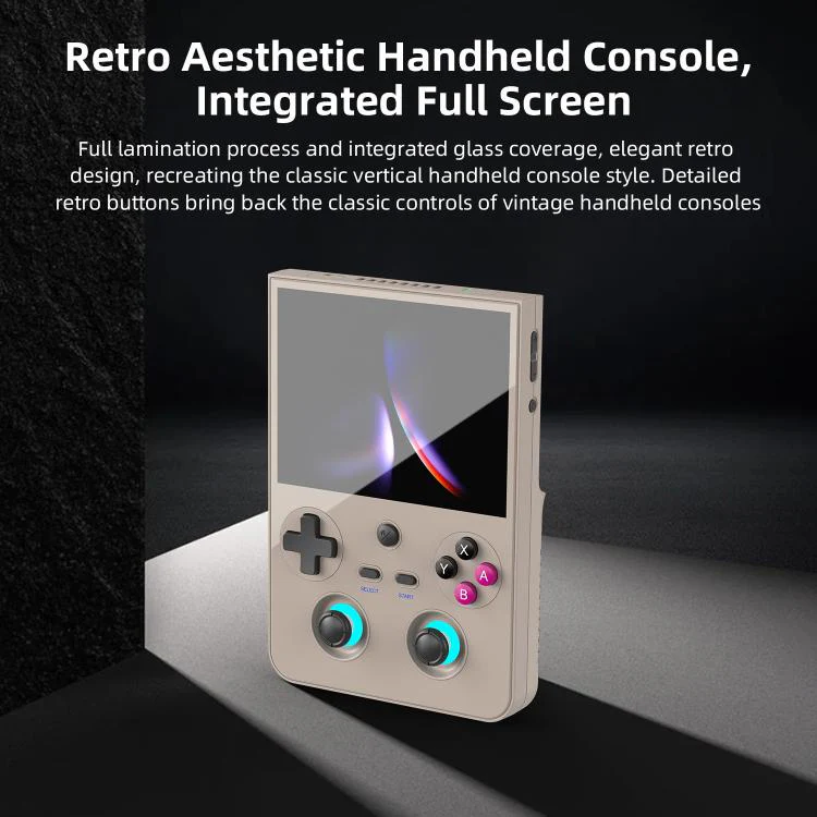 ANBERNIC RG477V 4.7-Inch 120Hz Vertical Handheld Console Dimensity 8300 Chipset, Android 14, RGB Lighting & Gyroscope Built In 12G+256GB+128G SD Card(Gray) - Image 8