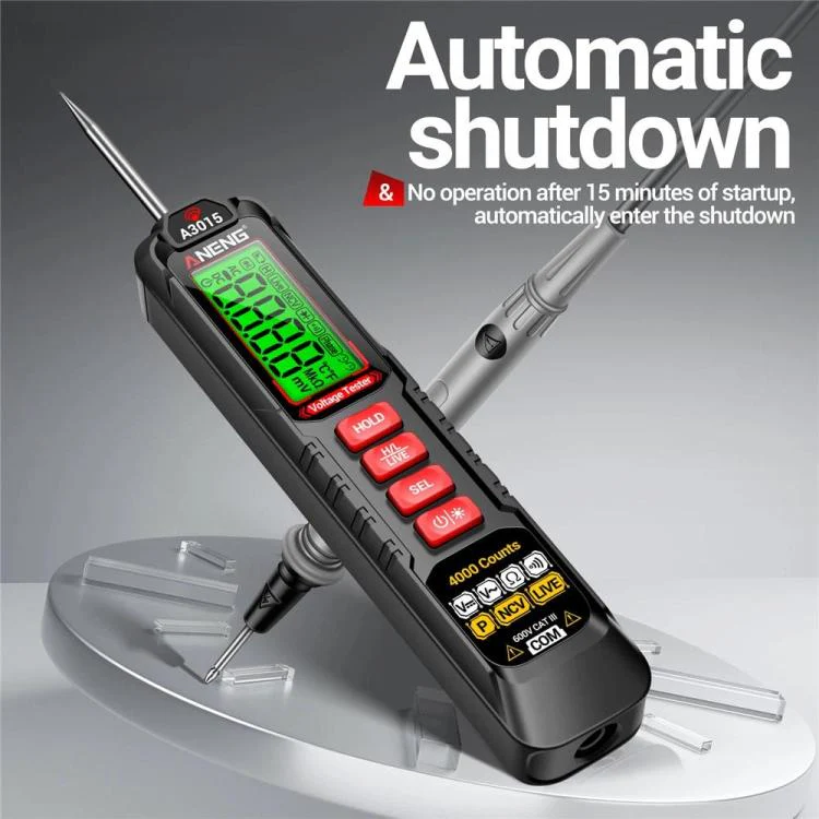 ANENG Digital Intelligent Car Repair Pen Multimeter, Model: A3015 Battery - Image 10