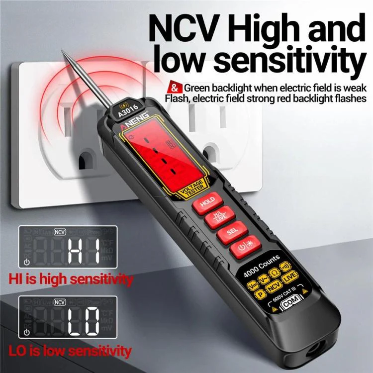ANENG Digital Intelligent Car Repair Pen Multimeter, Model: A3016 Lithium Battery - Image 3