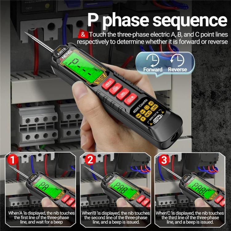 ANENG Digital Intelligent Car Repair Pen Multimeter, Model: A3016 Lithium Battery - Image 5